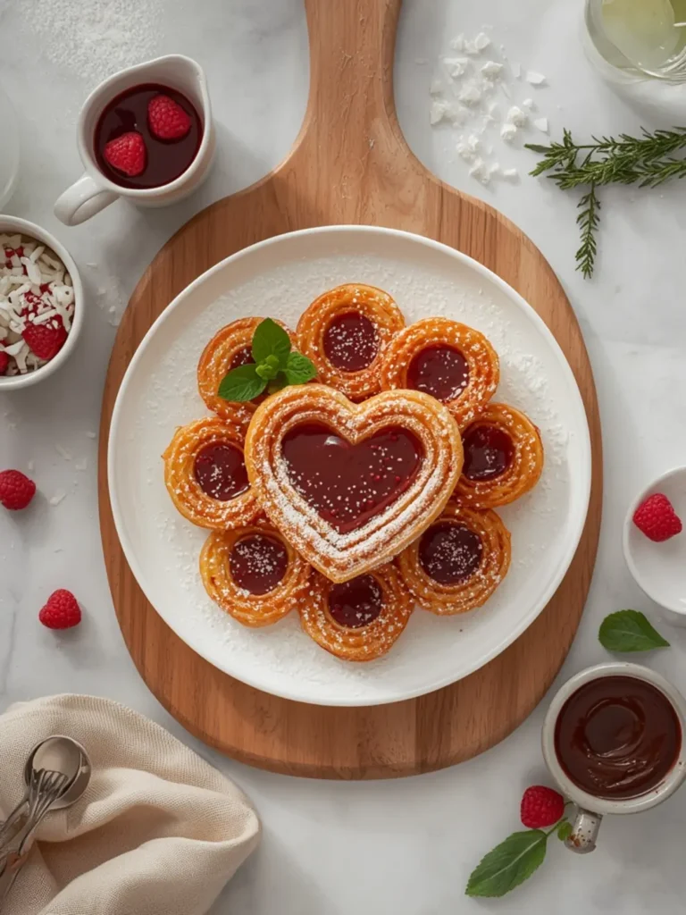 air fryer churros valentine dessert Serving