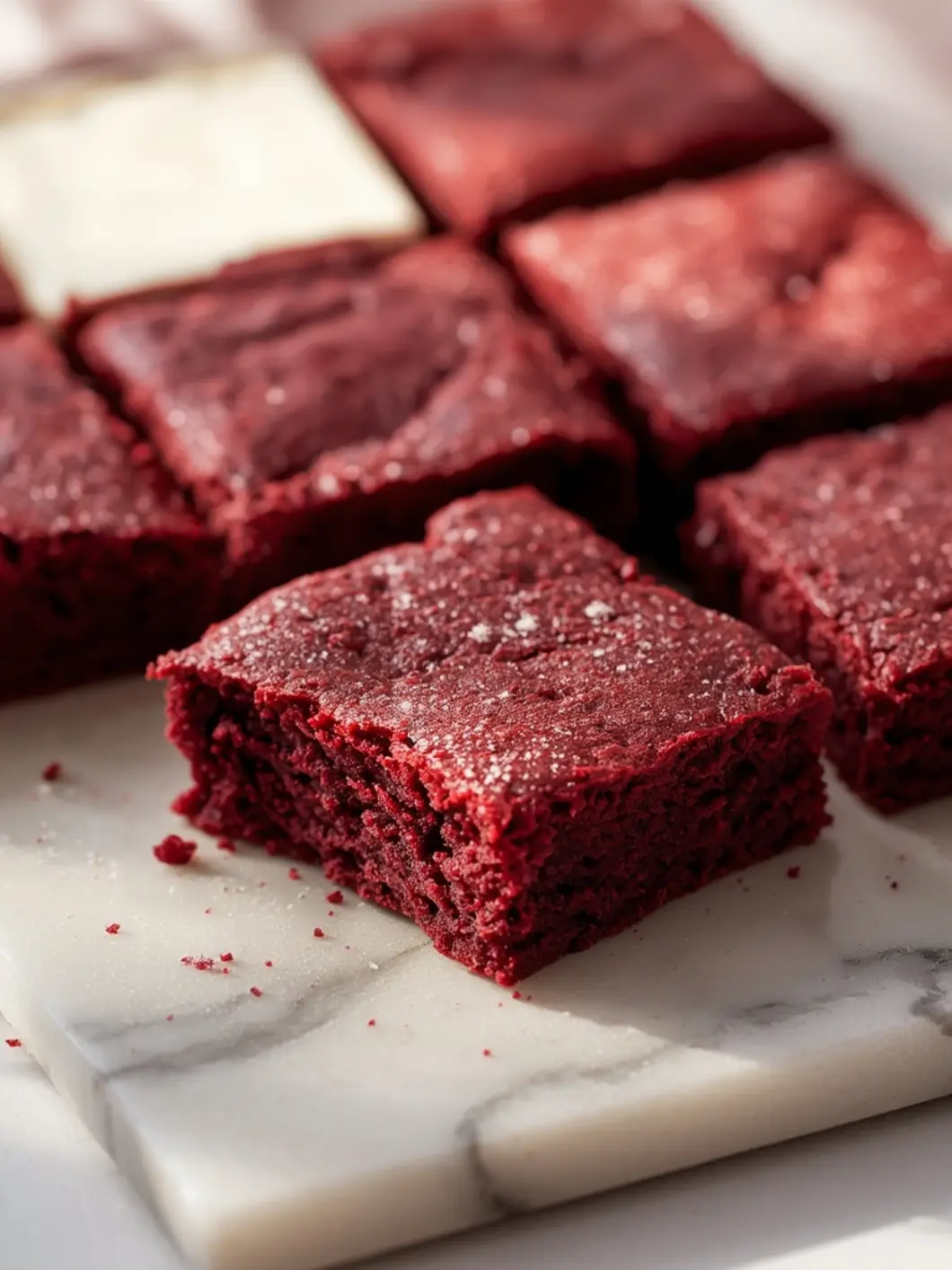 air fryer red velvet brownies