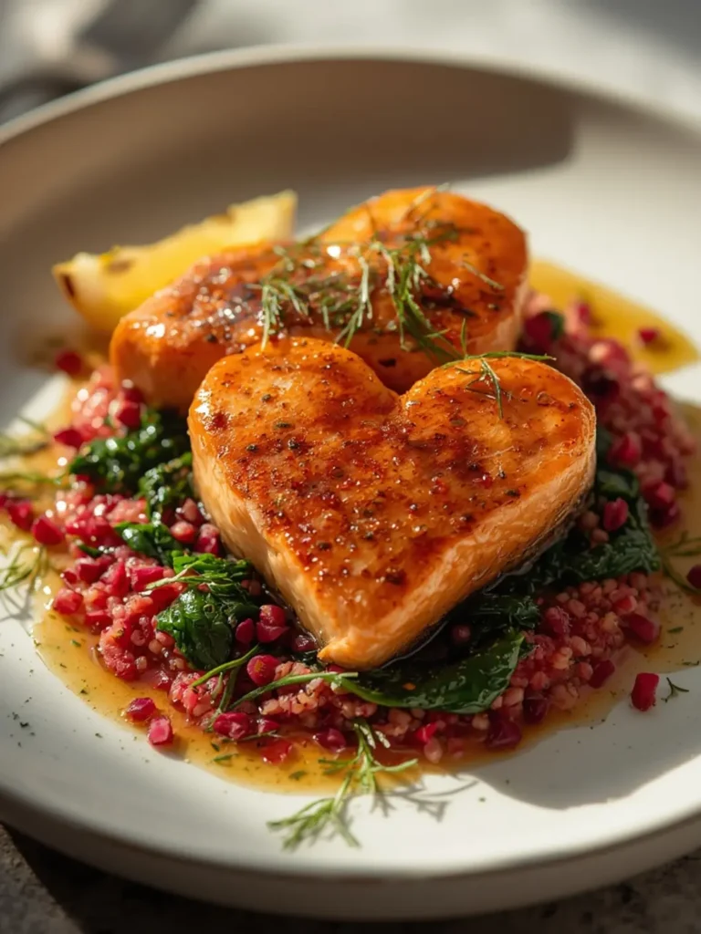 air fryer salmon valentine dinner