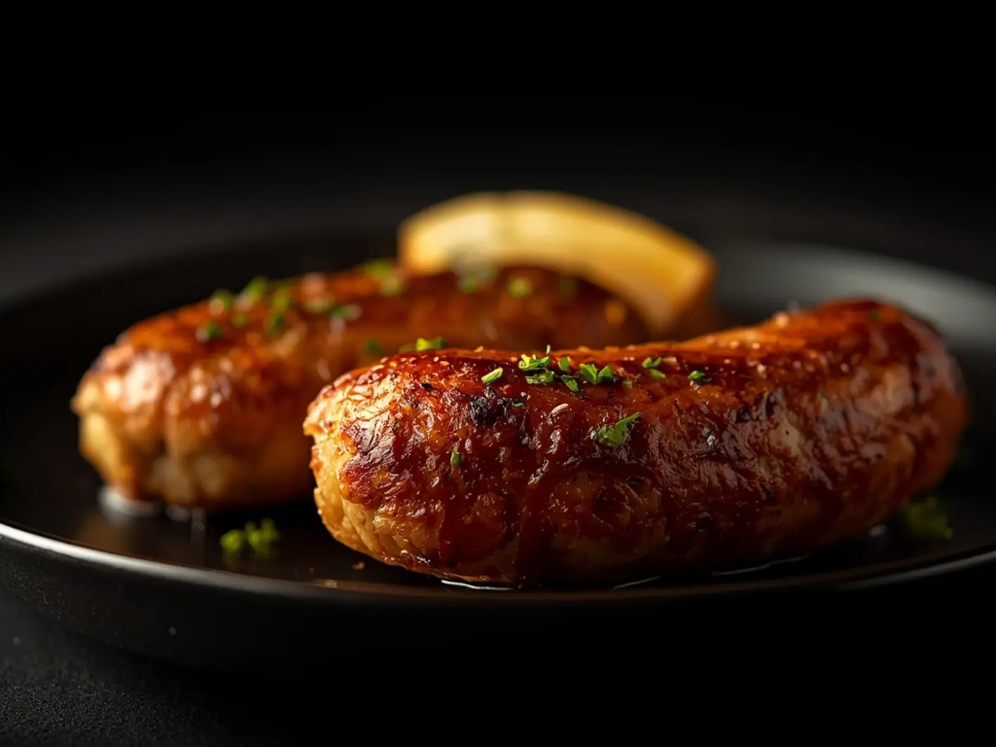 Air Fryer Brats: Golden-brown air fryer brats with melted cheese and crispy snap on a rustic board, ready to eat.