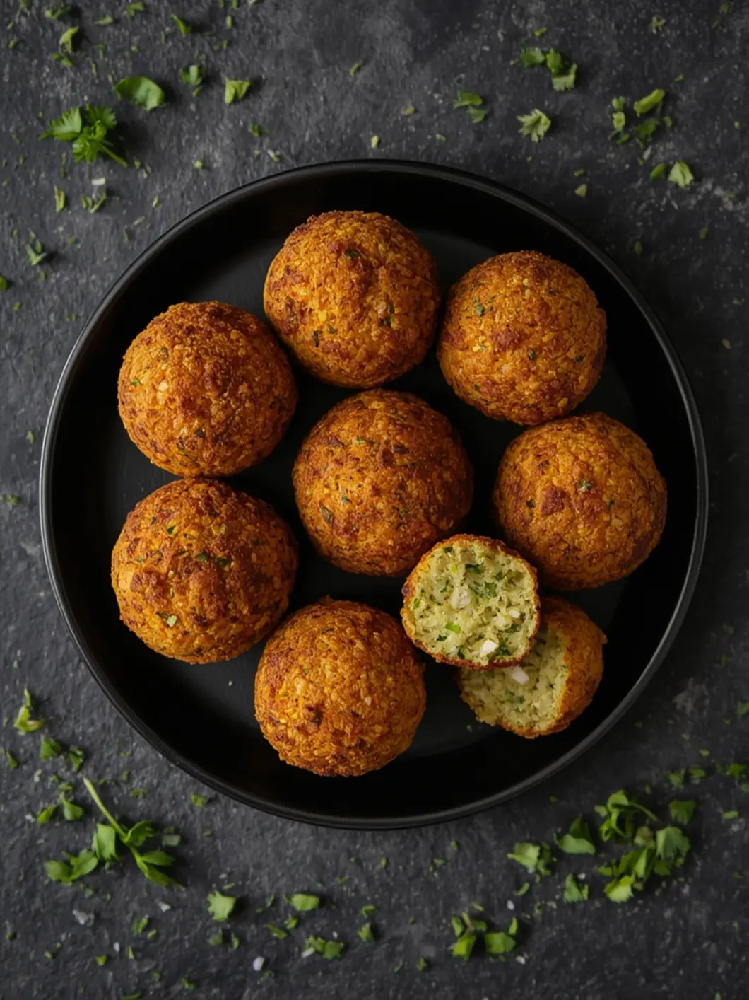 Air fryer Falafel preparation steps