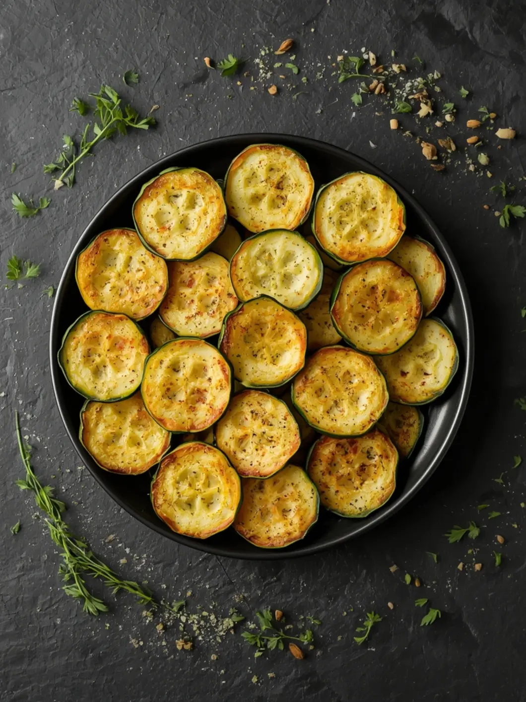 Baked cucumber slices preparation steps