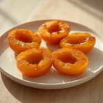 air fryer apricots: Golden, honey-glazed air fryer apricots with a tender, juicy interior and caramelized edges.
