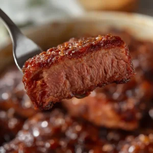 air fryer beef ribs summer: Juicy air fryer beef ribs with smoky summer crust, tender meat falling off the bone.