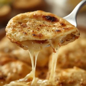 Air Fryer Cheesy Tortilla Garlic Bread: Golden crispy air fryer cheesy tortilla garlic bread with melted cheese oozing out.