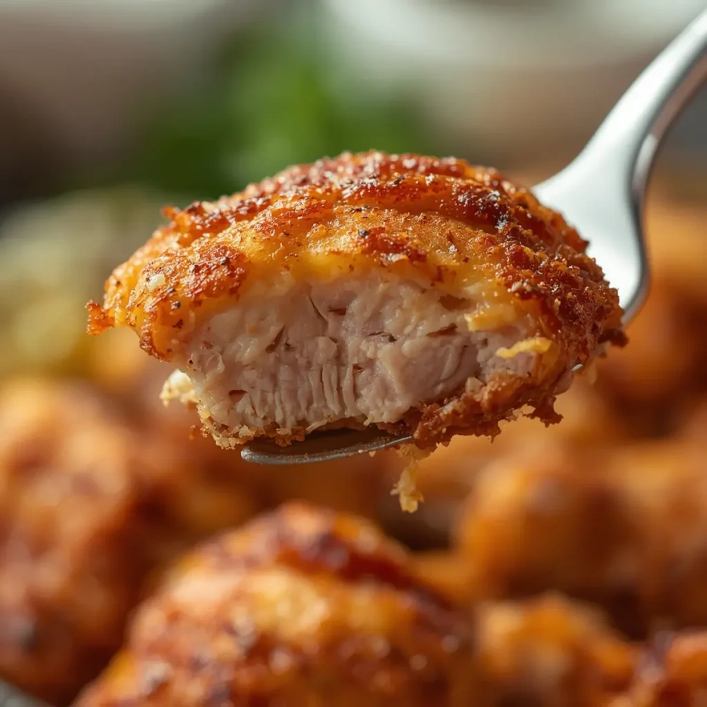 Air Fryer Chicken Thighs: Crispy golden air fryer chicken thighs with juicy meat and seasoned skin