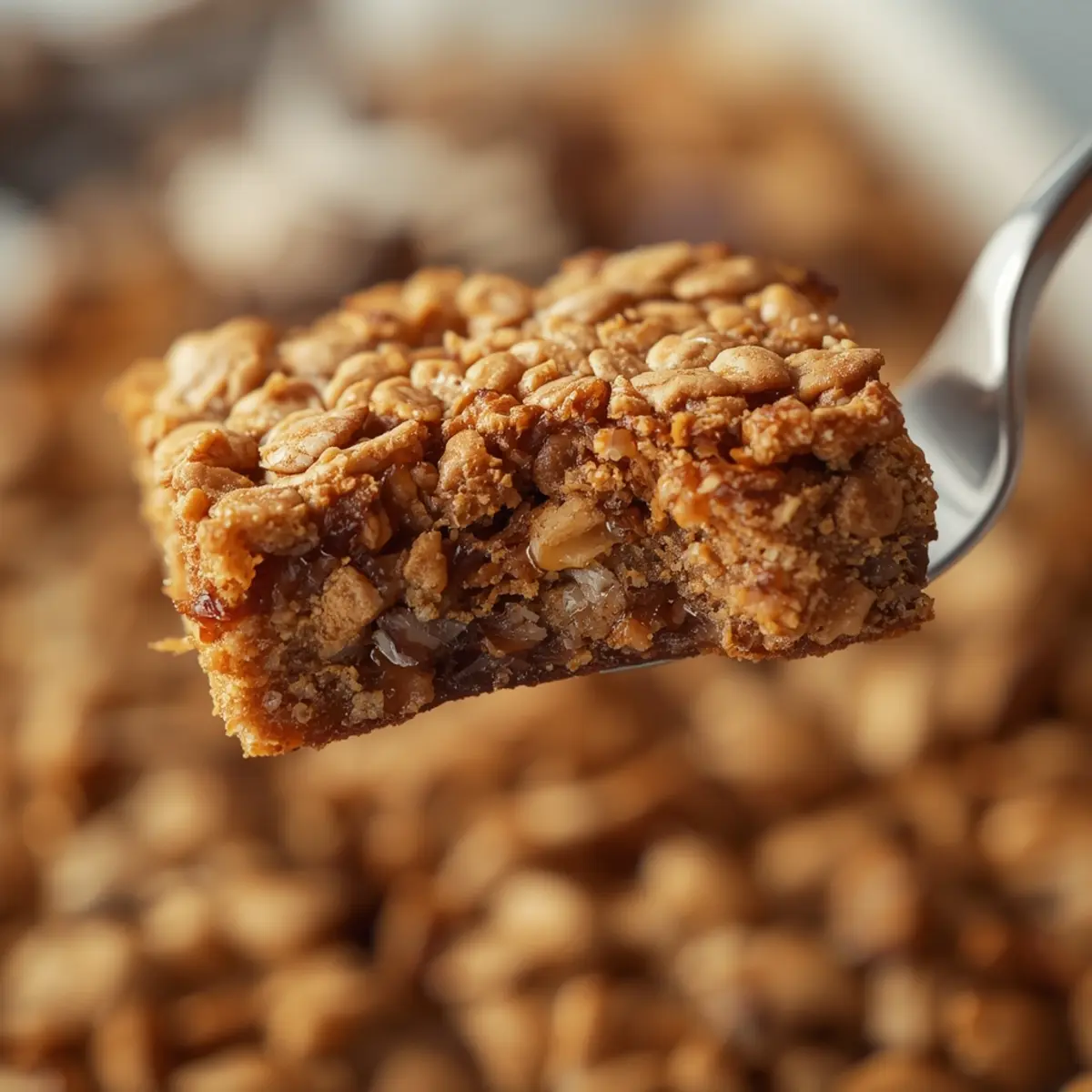 air fryer granola bars healthy: Homemade air fryer granola bars healthy and golden brown with oats and nuts.