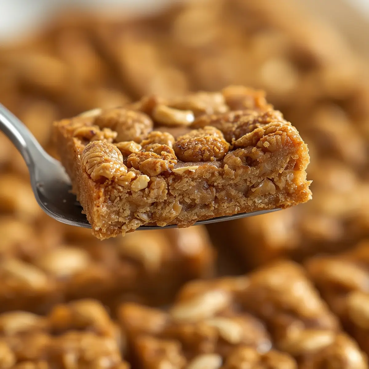 air fryer protein bars: Golden air fryer protein bars with a chewy texture and visible oats, ready to eat.