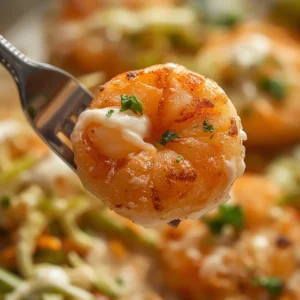 Air Fryer Shrimp Tacos: Crispy golden shrimp in corn tortillas topped with vibrant green cabbage slaw and creamy lime crema.