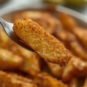 Air Fryer Wedge Fries: Crispy golden air fryer wedge fries with a crunchy exterior and soft fluffy inside, seasoned with paprika and garlic.