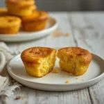 air fryer cornbread muffins: Golden cornbread muffins with crisp edges in an air fryer basket, perfect for baking sweets.