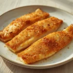 air fryer flounder fillets: Crispy golden air fryer flounder fillets with a seasoned, crunchy exterior and tender white interior.