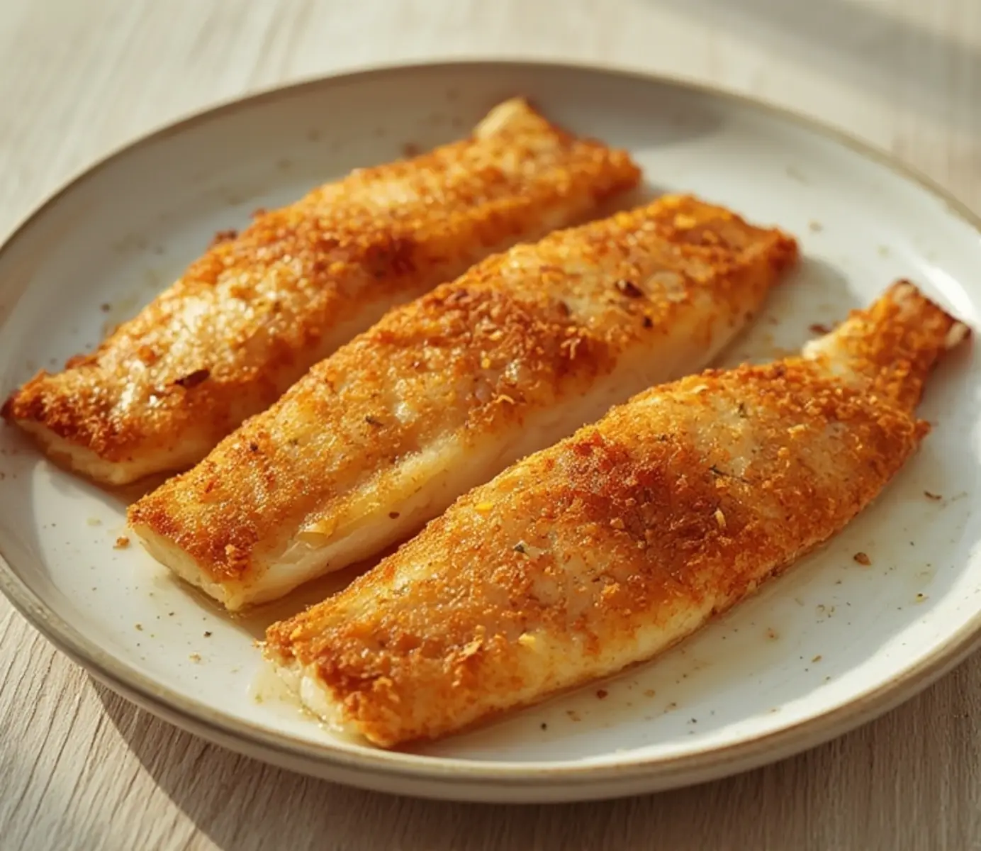air fryer flounder fillets: Crispy golden air fryer flounder fillets with a seasoned, crunchy exterior and tender white interior.