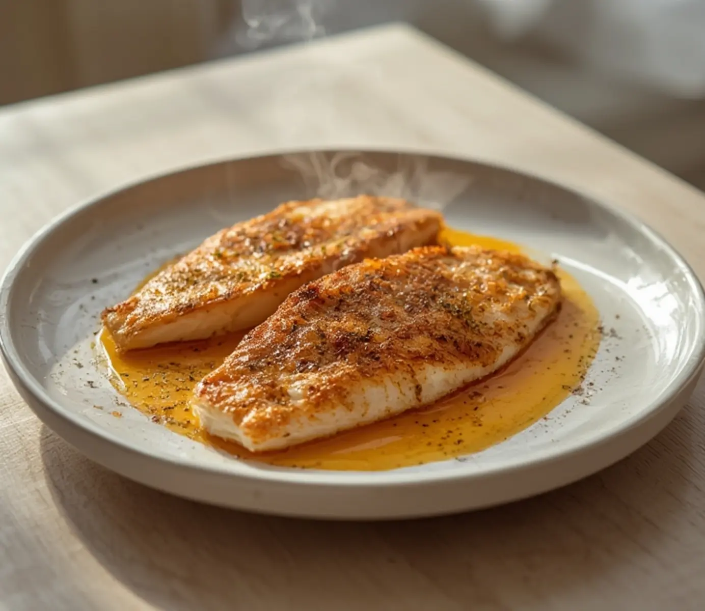 air fryer grouper: Crispy golden air fryer grouper fillets with flaky white interior and lemon wedge garnish, perfectly cooked and healthy.