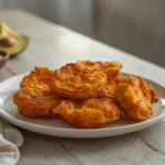 air fryer habanero poppers: Golden crispy air fryer habanero poppers with melted cheese filling and toasted panko topping