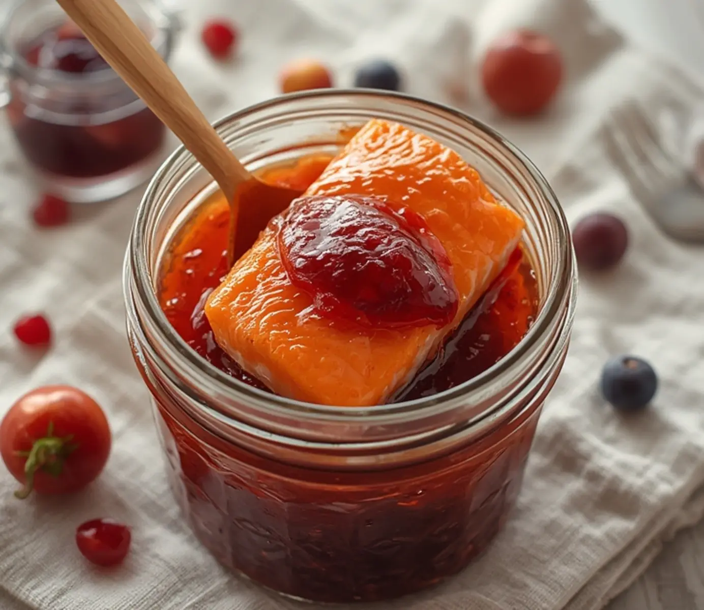 air fryer maple salmon glazed: Air fryer maple salmon glazed with a shiny, caramelized coating and tender pink interior flakes.