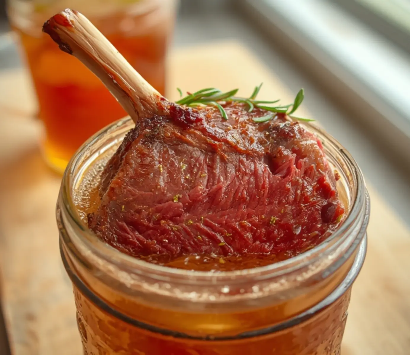 air fryer porterhouse steak: Juicy air fryer porterhouse steak with golden crust and pink center, sliced to show tender meat.