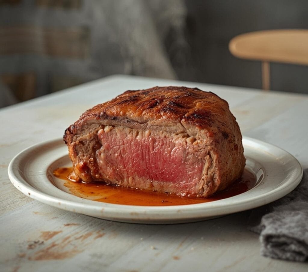 Air Fryer Beef Roast: Golden-brown air fryer beef roast with crispy edges and juicy interior, perfect for dinner.