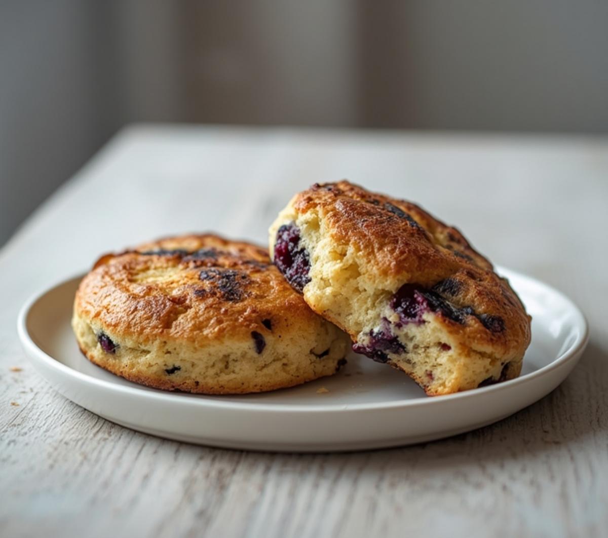 Air Fryer Blueberry Scones: Golden Air Fryer Blueberry Scones with a crisp edge and juicy berry interior.