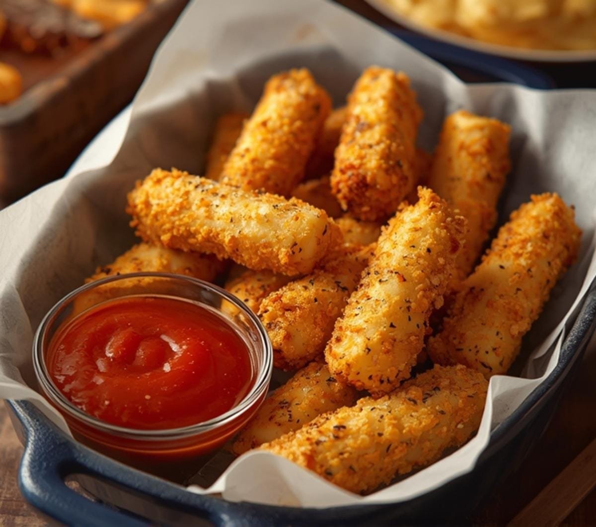 Air Fryer Mozzarella Sticks for Game Day: Easy & Crispy